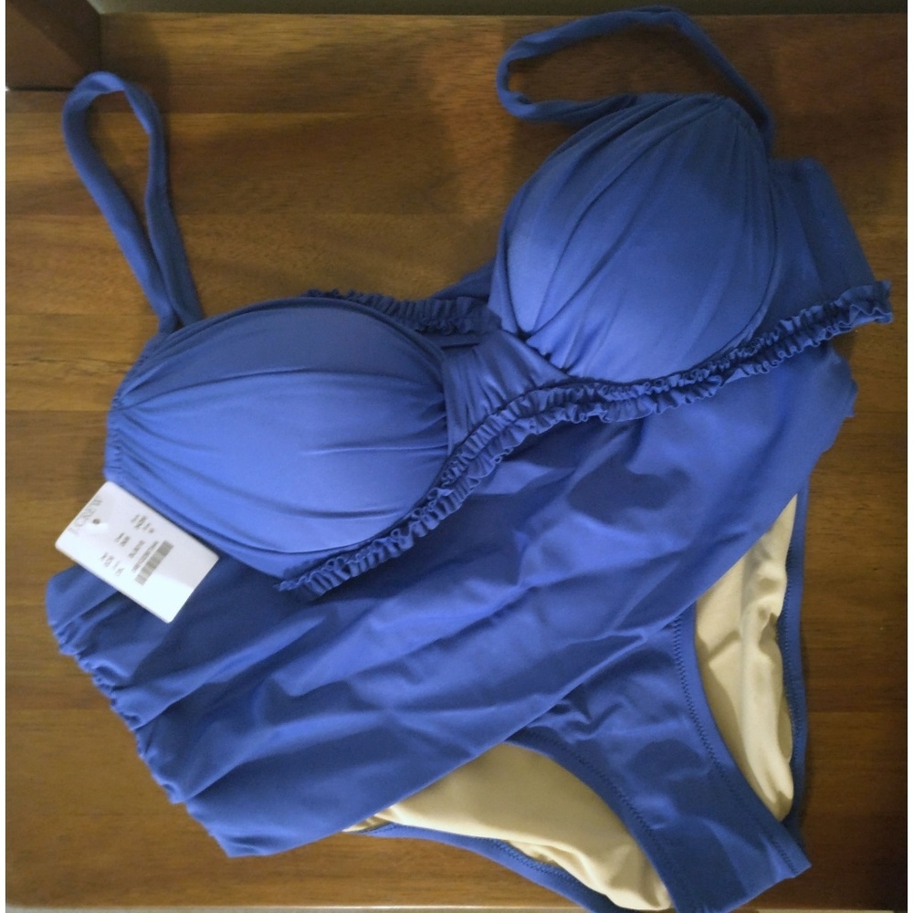 J Crew 2-Piece Swimwear (Casablanca Blue)